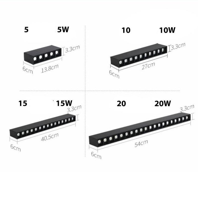 Plafonnier moderne rectangulaire LED incluse Solar