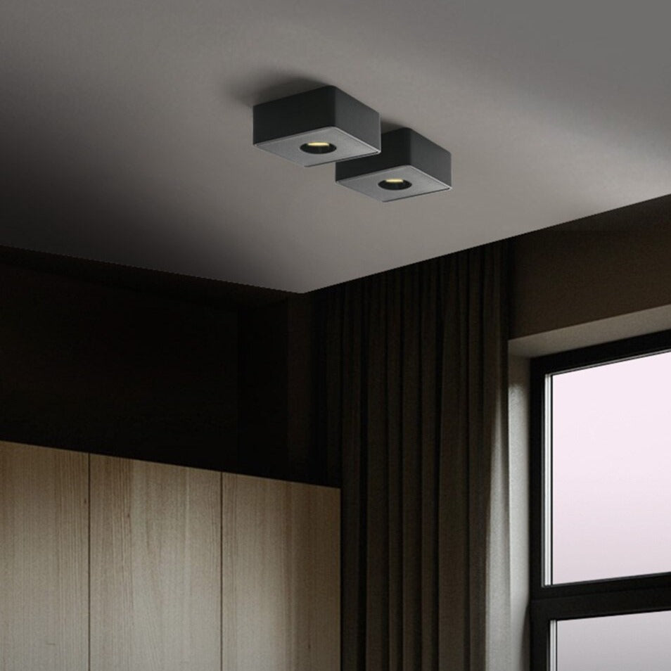 Spot design LED de forme carré Aubenas - vue 4 sur 10