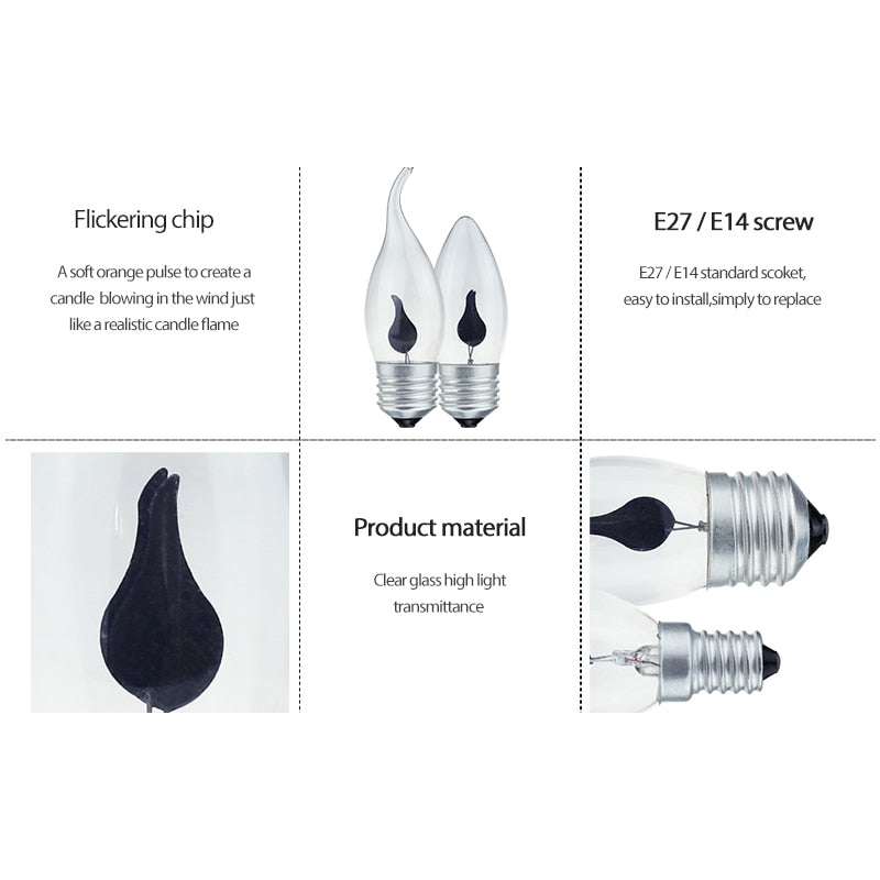 Ampoule E27 à LED de 3W ovale - vue 3 sur 3