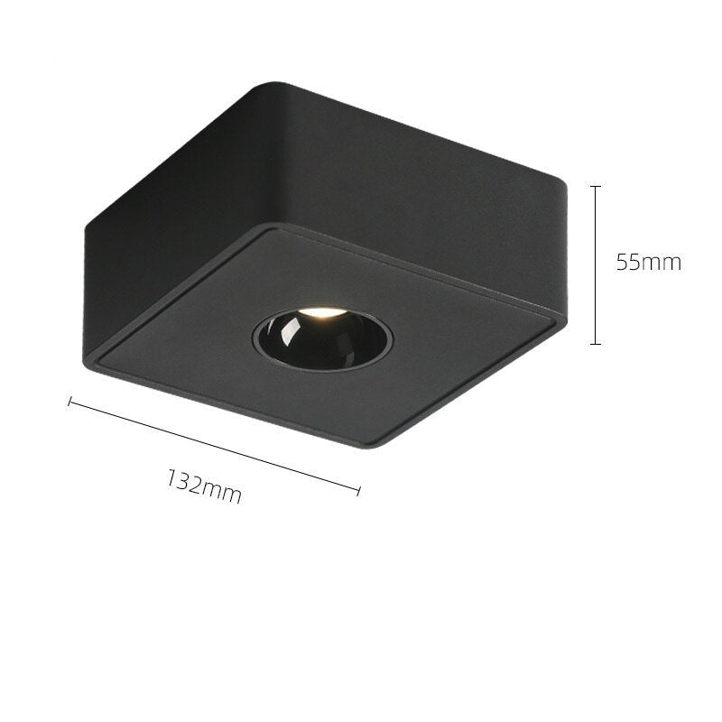 Spot design LED de forme carré Aubenas - vue 8 sur 10