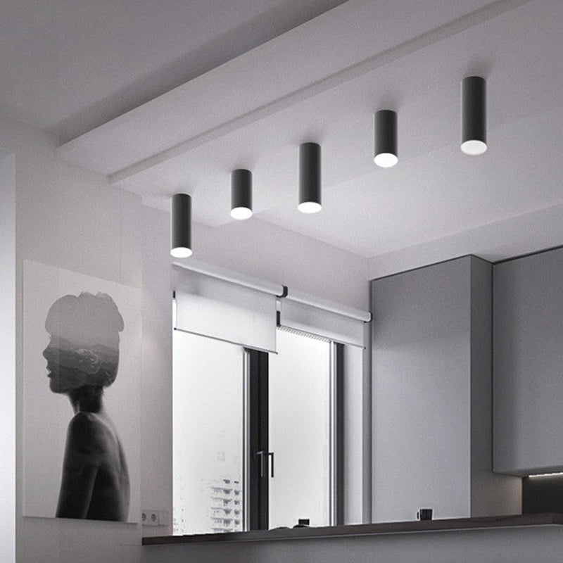 Spot moderne LED en forme de tube doré Grover