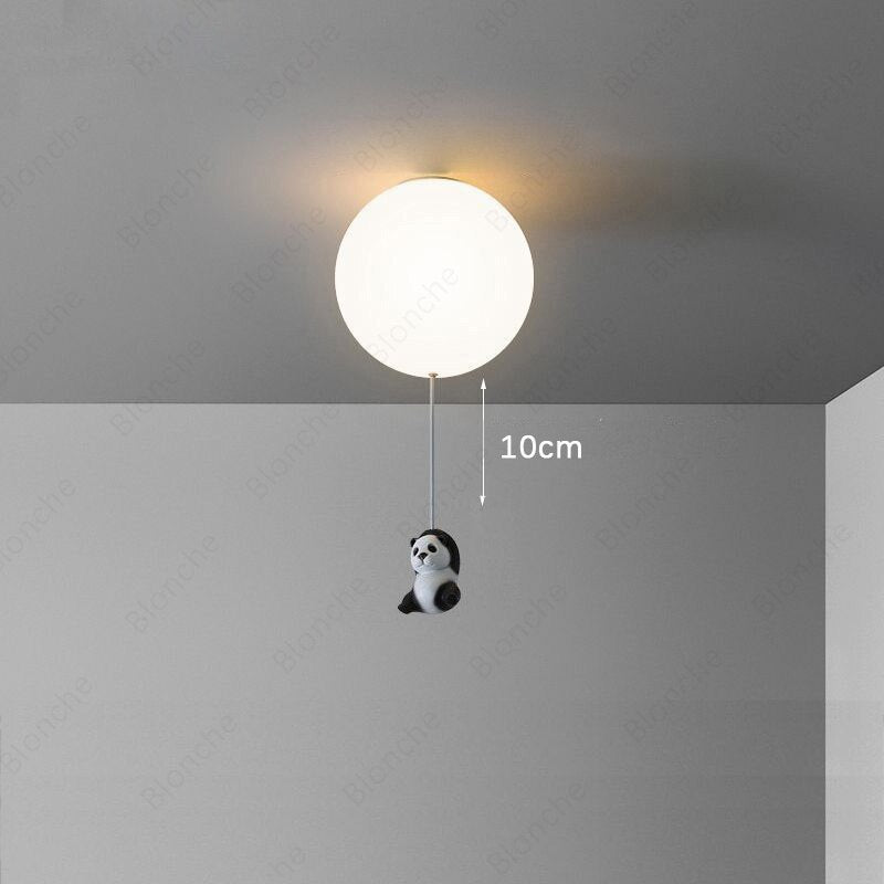 Plafonnier pour enfant LED avec ballon et panda Otto - vue 10 sur 13