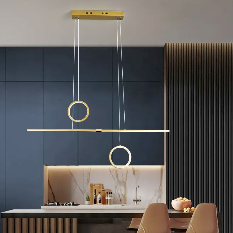 Lustre design LED minimaliste en métal Reez - vue 2 sur 7