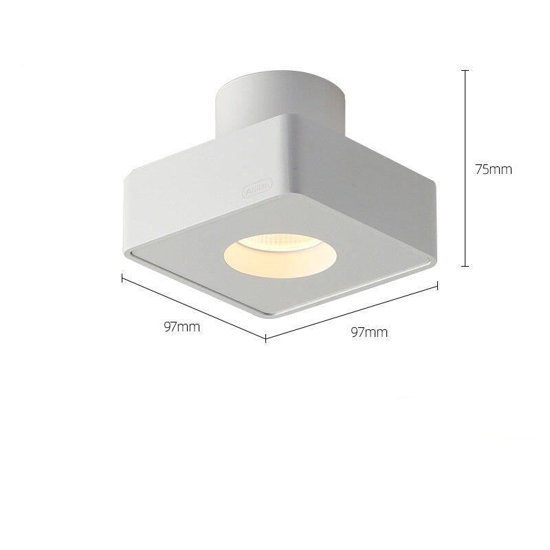 Spot design LED de forme carré Aubenas - vue 9 sur 10