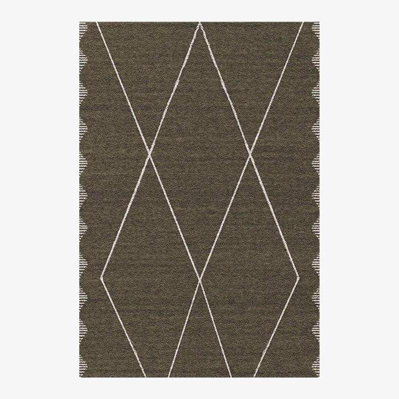 Tapis rectangle aux formes géométriques style Piquio I
