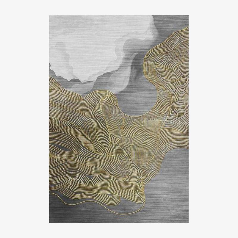 Tapis rectangle design au style abstrait Oxavo J