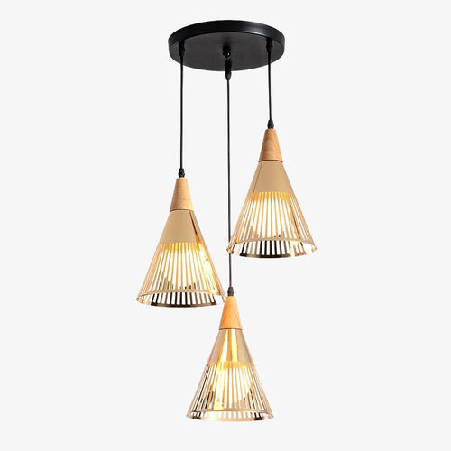 Lustre moderne LED avec lampes coniques Abril