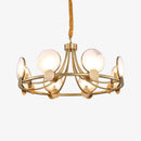 Lustre moderne LED en forme circulaire et marbré Zélie