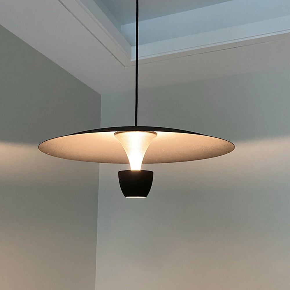 Suspension design LED avec abat-jour arrondie nordic Fuji - vue 6 sur 8