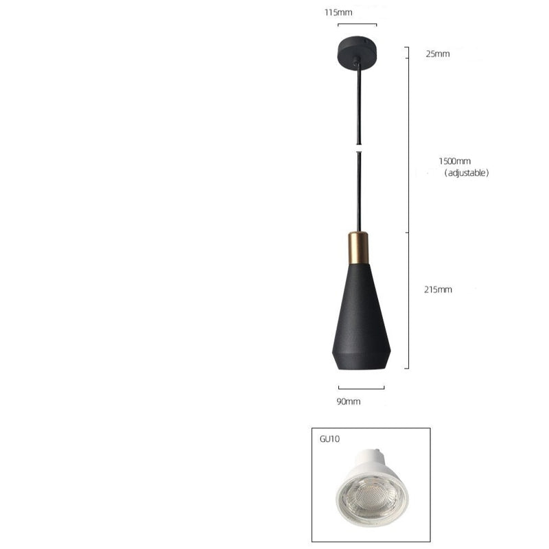 Suspension design industrielle conique Tarifa