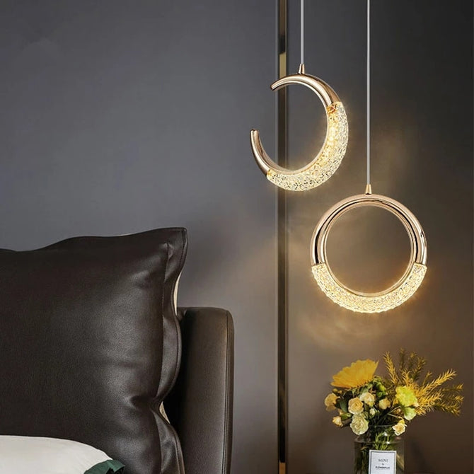Suspension design LED de forme ronde luxury Terry