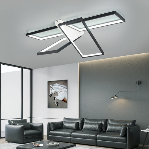 Plafonnier design LED aux formes rectangulaires Tary
