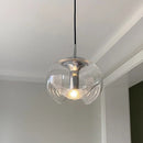 Suspension design avec abat-jour en verre original Janice