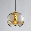 Suspension design avec abat-jour en verre original Janice