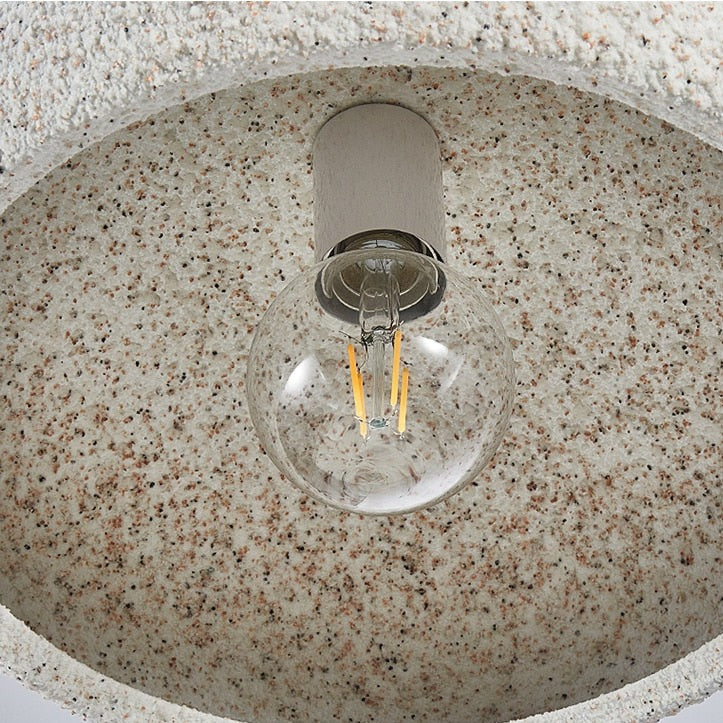 Plafonnier moderne avec abat-jour style pierre Kery