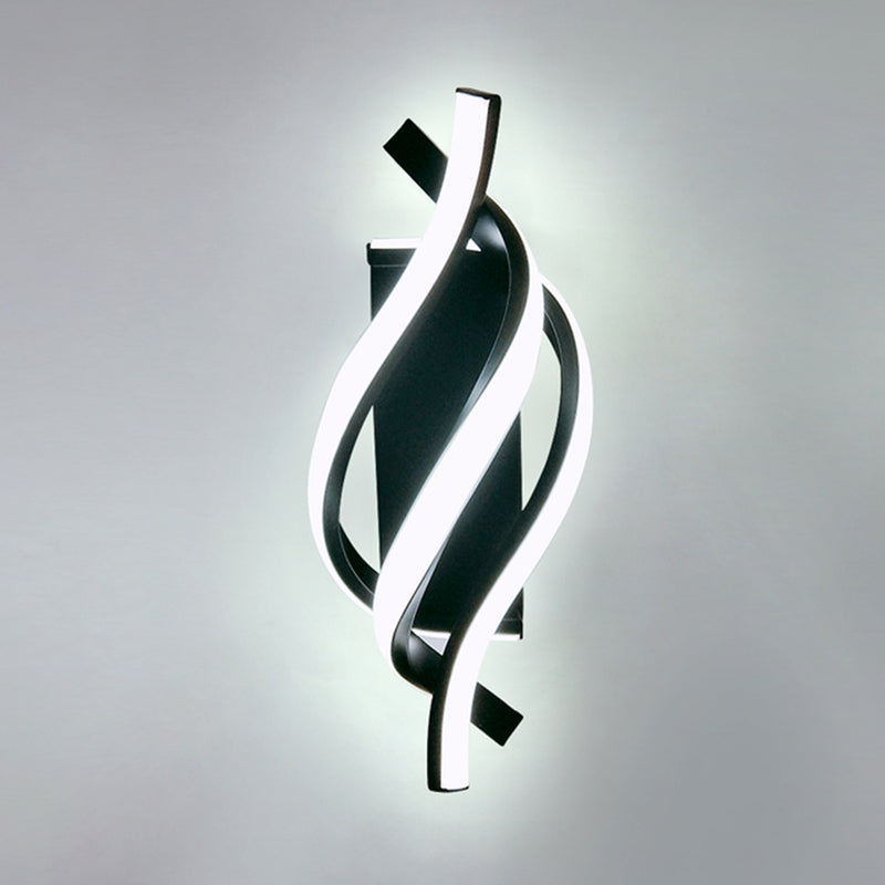 Applique murale design LED en spirale d'aluminium Psalm