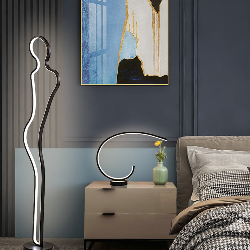 Lampadaire design LED en forme de figure humaine Linus - vue 4 sur 6