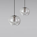 Suspension design avec abat-jour en verre original Janice