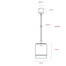 Suspension design LED avec touche doré Sheffield