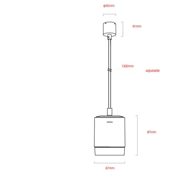 Suspension design LED avec touche doré Sheffield