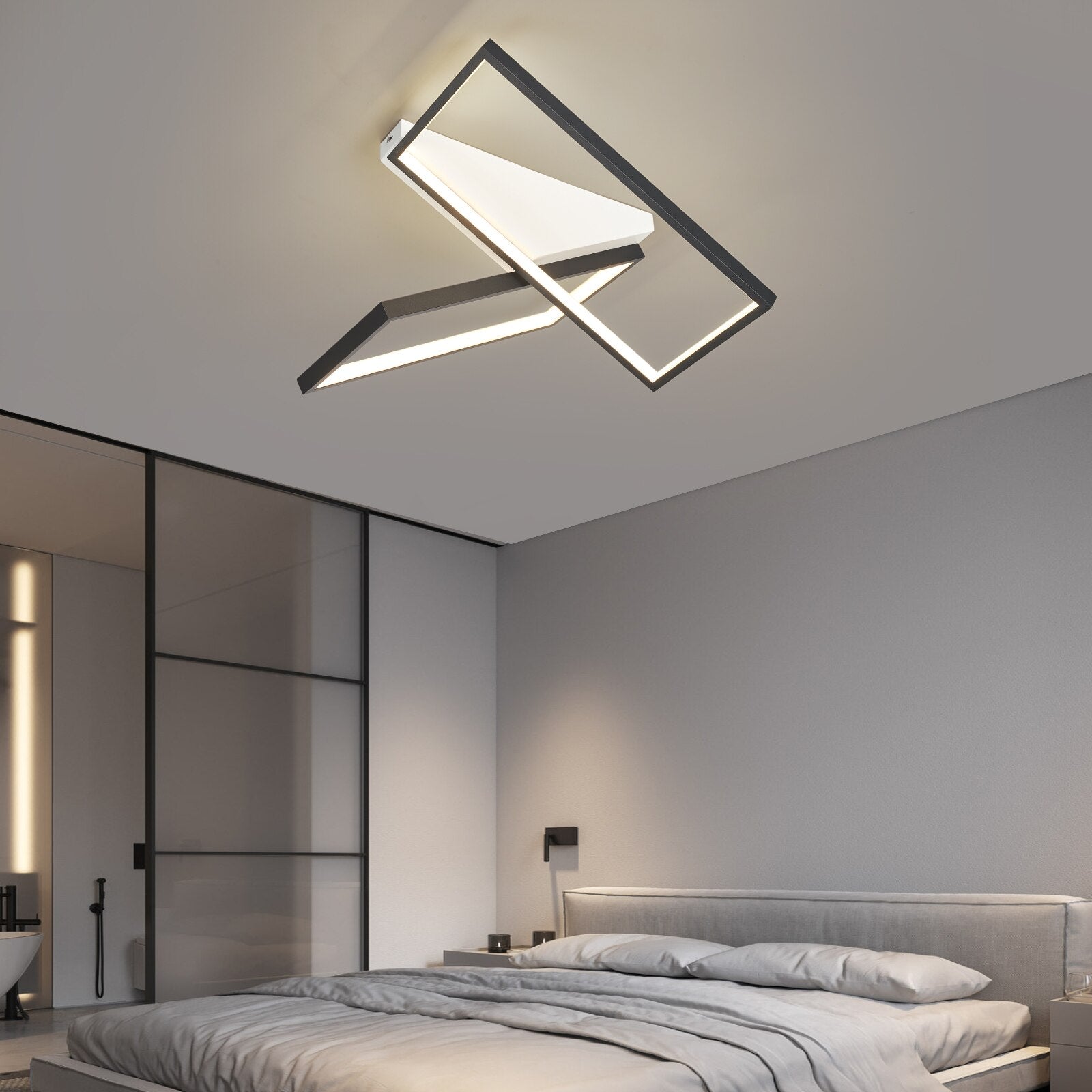 Plafonnier design LED aux formes rectangulaires Tary - vue 5 sur 6