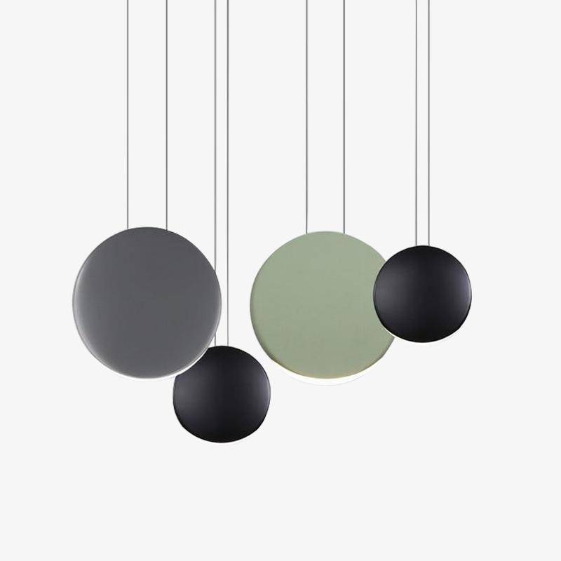 Suspension design ronde en aluminium LED