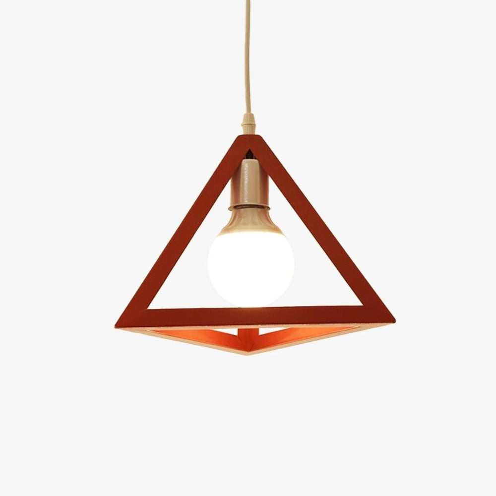 Suspension design en triangle de différentes couleurs - vue 8 sur 10