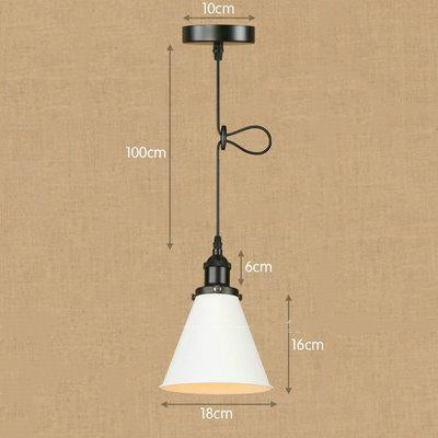 Suspension industrielle avec abat-jour conique en métal Shorah - vue 5 sur 14