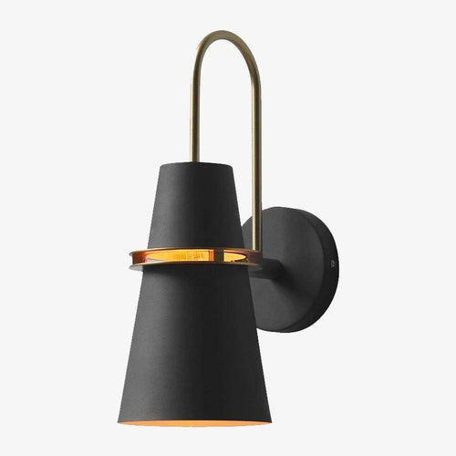 Applique design à LED conique en métal coloré Retro