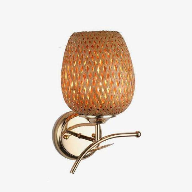 Applique en bambou et support doré Asian - vue 2 sur 4