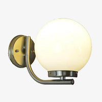 Applique murale argenté et boule en verre Ball