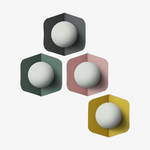 Applique murale avec boule blanche Morden Minimalist à LED (de couleurs)