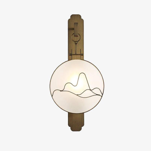 Applique murale design LED en métal style japonais