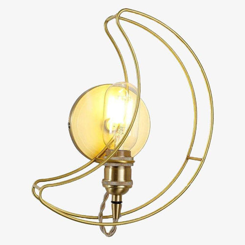 Applique murale design LED en métal style Moon