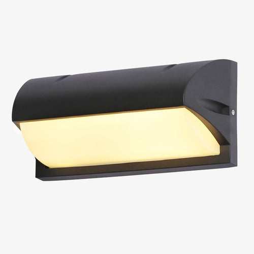 Applique murale extérieur LED en métal noir Hallen