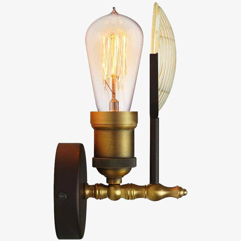 Applique murale LED antique doré - vue 2 sur 7
