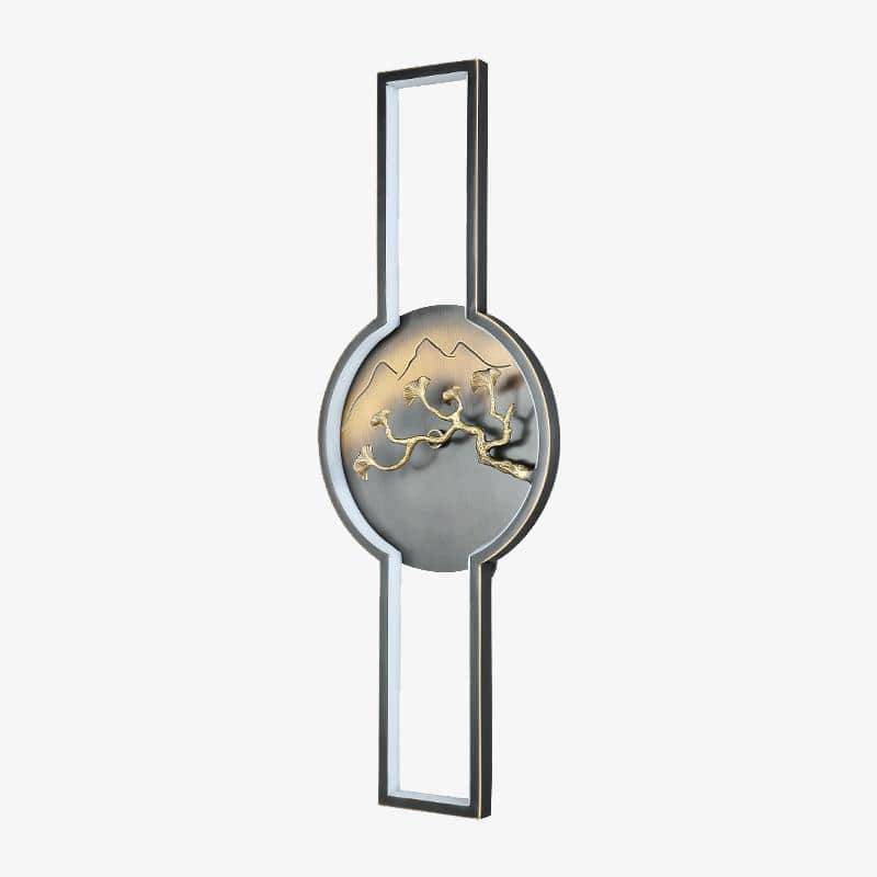 Applique murale LED avec cercle design style japonais - vue 2 sur 5
