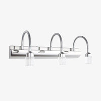 Applique murale LED pour miroir et salle de bain avec lampe dirigeable en verre