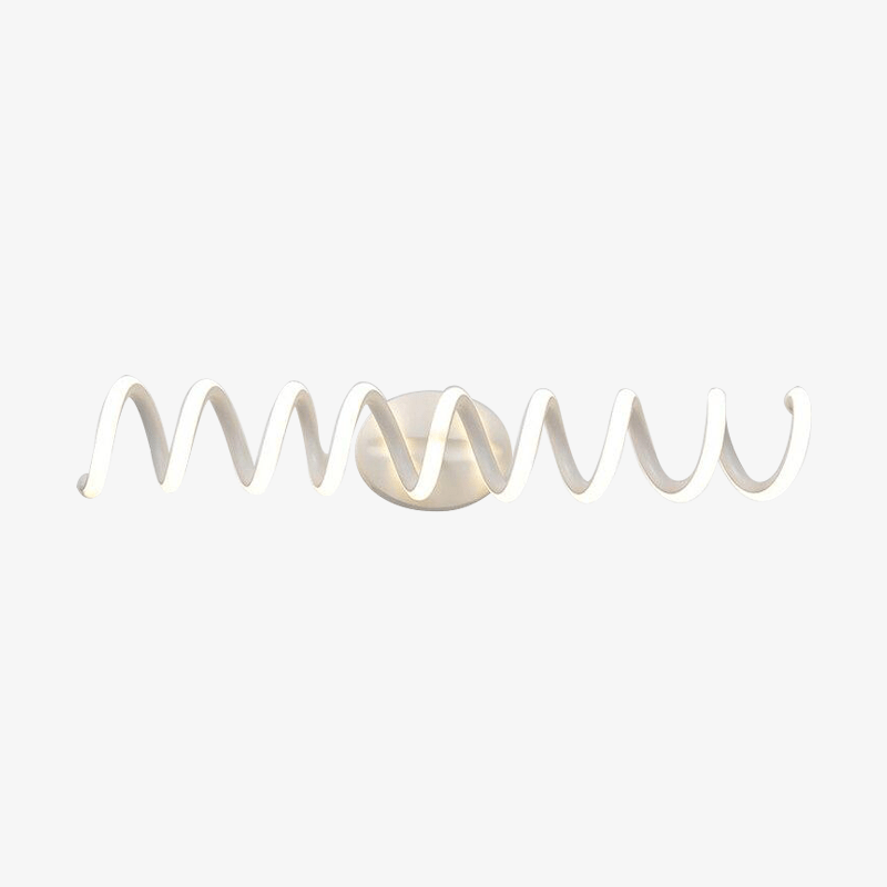 Applique murale LED spirale lumineuse en aluminium