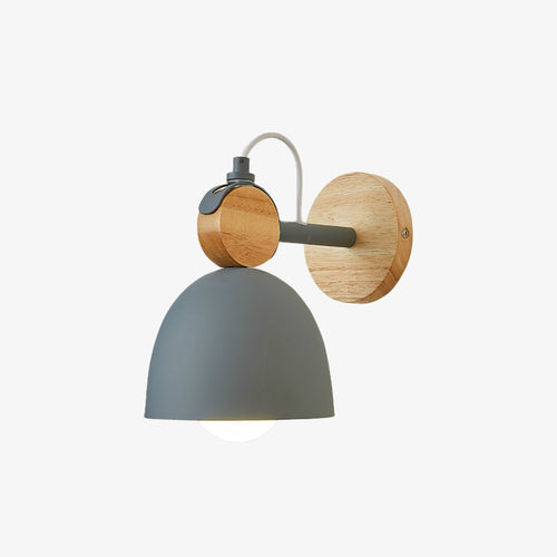 Applique murale moderne avec support en bois nordic Lyra