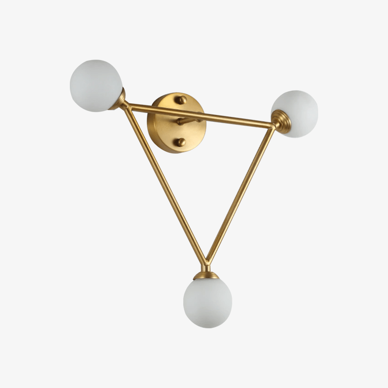 Applique murale moderne LED dorée avec plusieurs points lumineux - vue 2 sur 7