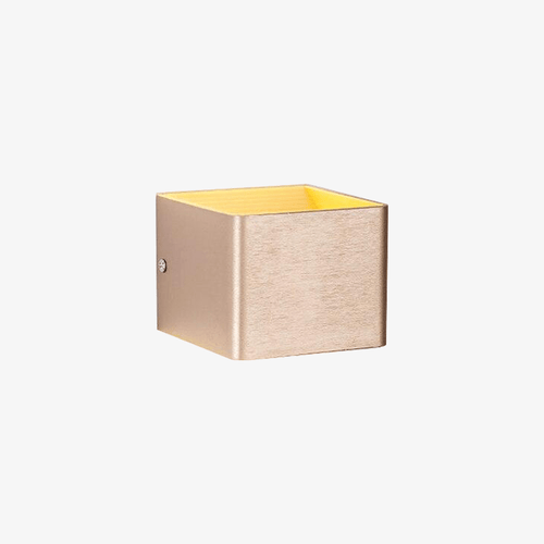 Applique murale moderne LED en cube métal coloré