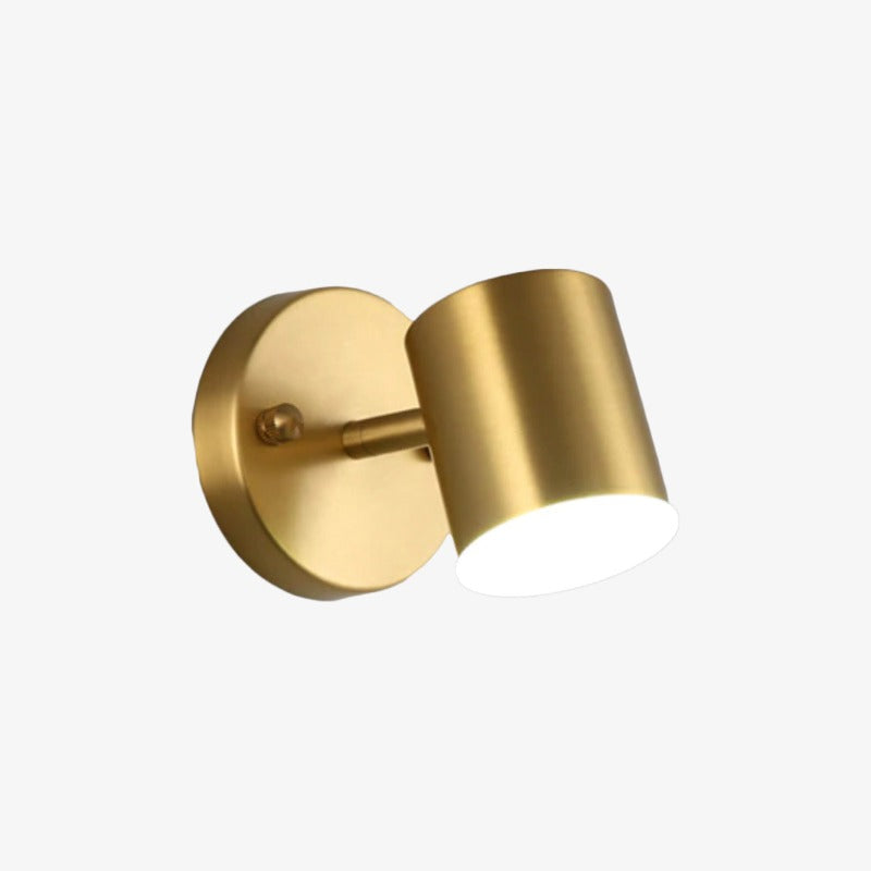 Applique murale moderne LED style spotlight doré Liudmila