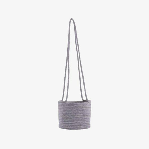 Cache-pots suspendu en toile de jute style scandinave