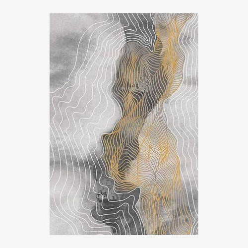 Tapis rectangle design au style abstrait Oxavo C