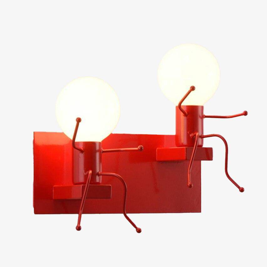 Applique design en forme de bonhomme 3D (plusieurs couleurs) - vue 3 sur 9
