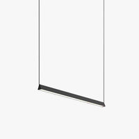 Suspension moderne LED allongée noire Loft