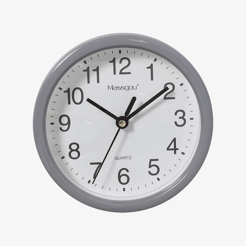 Horloge murale 15cm avec bordure colorée Round