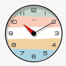 Horloge murale ronde bandes de couleurs Rato