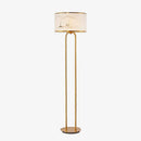 Lampadaire moderne doré avec abat-jour dessiné Japanese